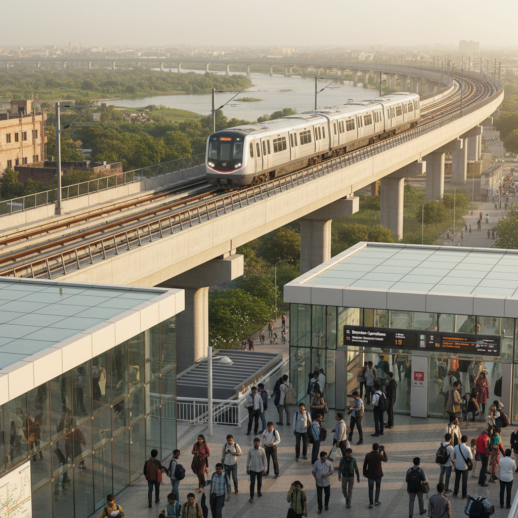 Revolutionizing Urban Transit: PM Modi Launches Indias First Ring Metro – Majlis Park to Maujpur to Babarpur on the Pink Line!
