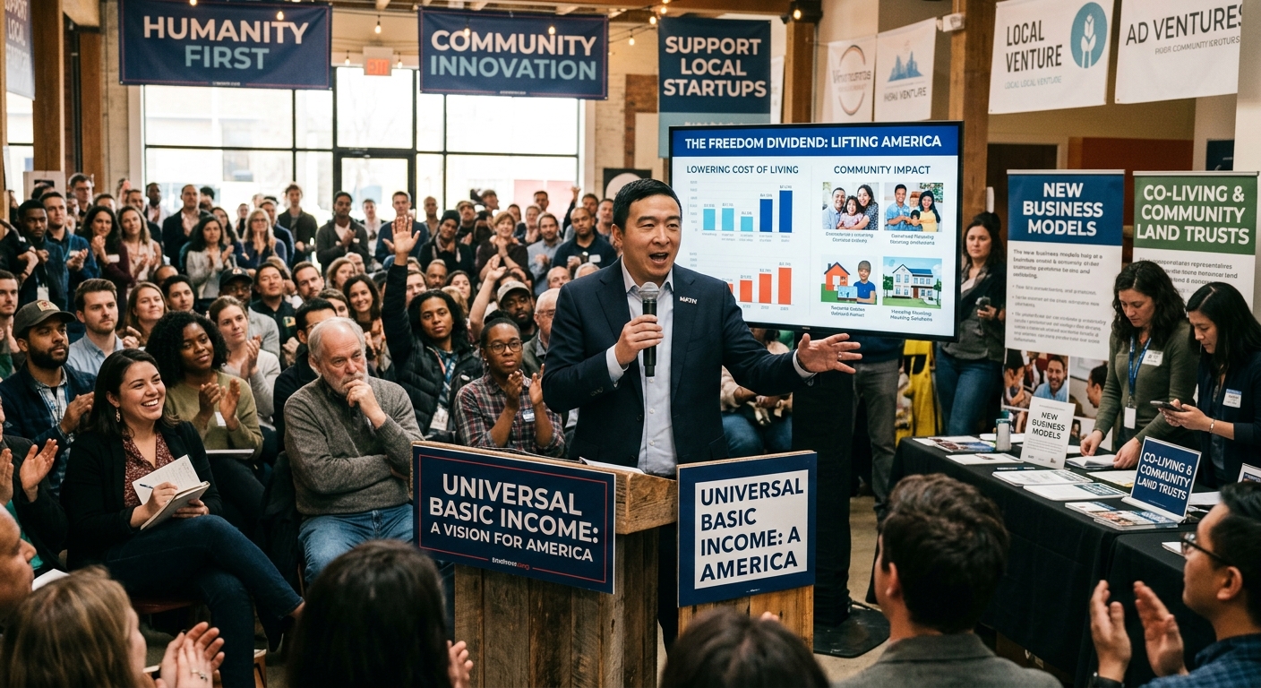 Andrew Yangs Bold Vision: Revolutionizing the Cost of Living as the Next Startup Goldmine!