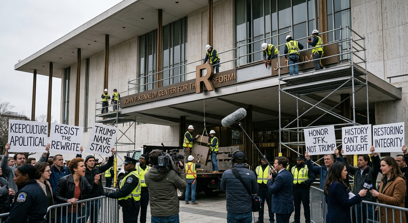 Deadline Set: Appeals Court Orders Removal of Trumps Name from Kennedy Center by Friday Night